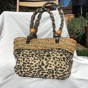 Animal Print Beach Bag